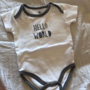 New hello world onesie
